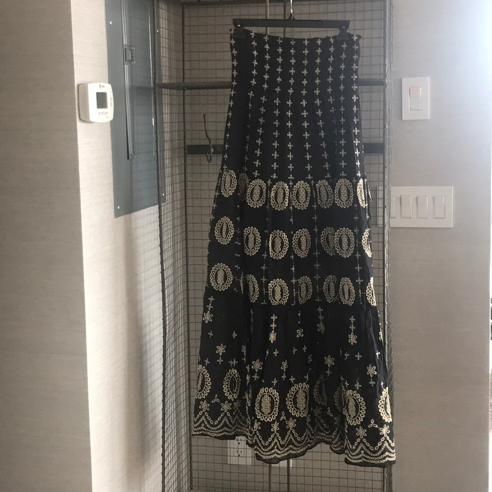 Alice + Olivia strapless boho cotton dress
